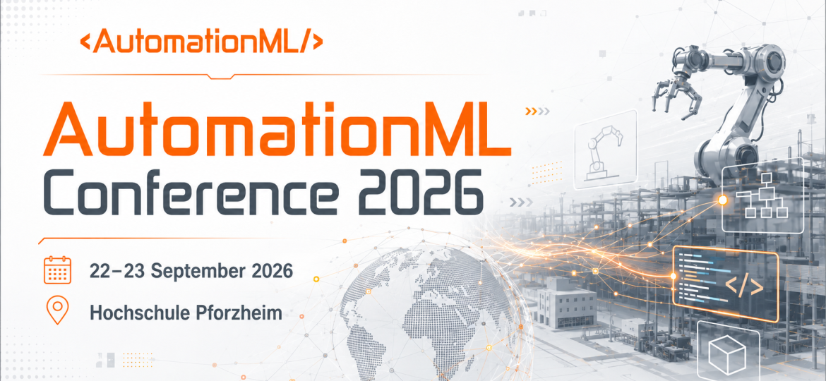 AutomationML Conference 2026 on 22–23 September 2026 at Hochschule Pforzheim