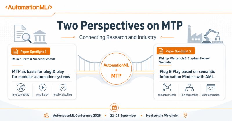 Paper spotlights: Drath & Schmitt on MTP as basis for plug and play, Wetterich & Hensel on semantic information models